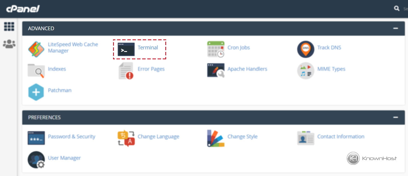 How To Use Terminal In CPanel KnownHost