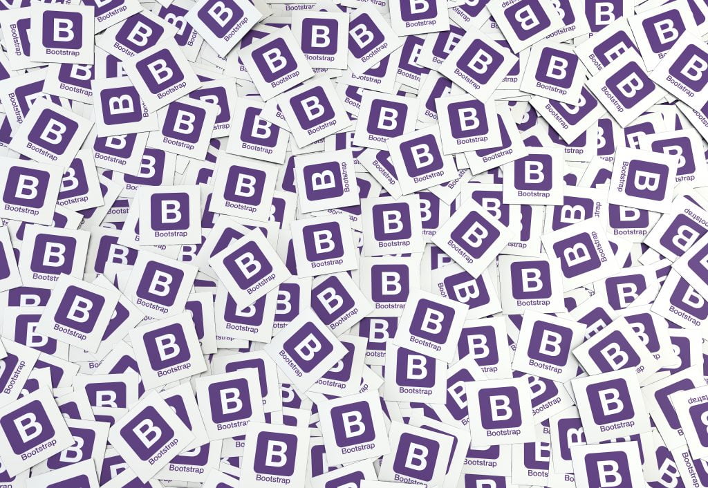 Rendering of the Bootstrap logo