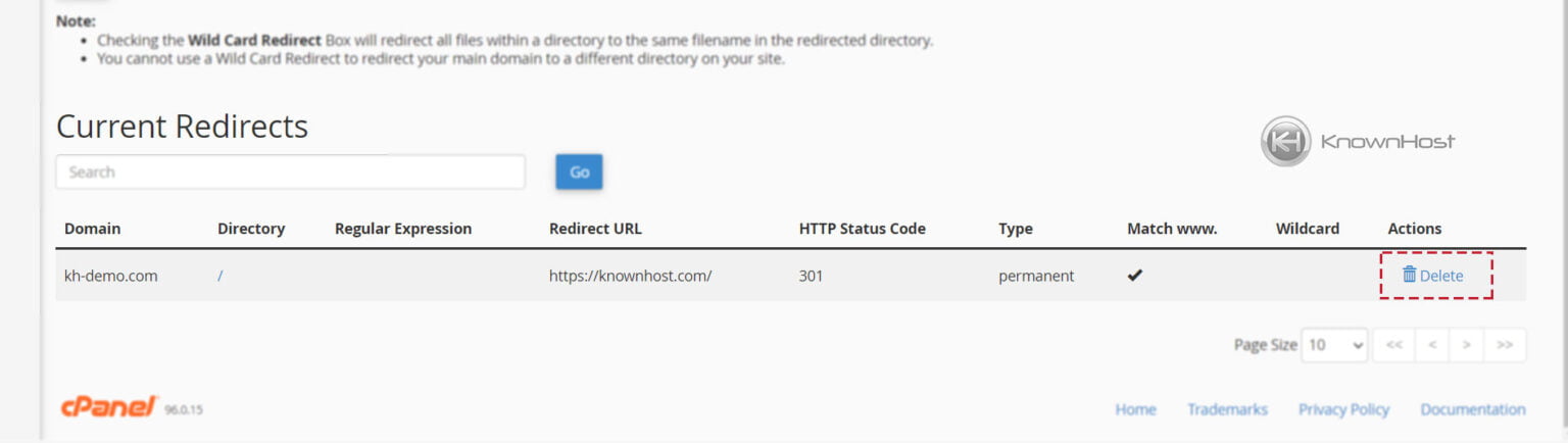 How To Set Up Domain Redirection In CPanel? - KnownHost