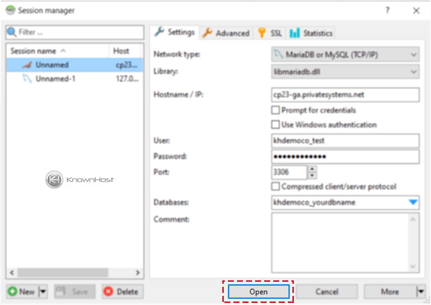 how-to-connect-to-mysql-remotely-in-cpanel-knownhost