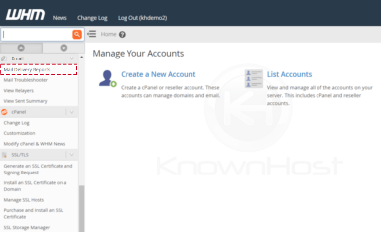 how-to-check-the-mail-delivery-reports-in-whm-knownhost